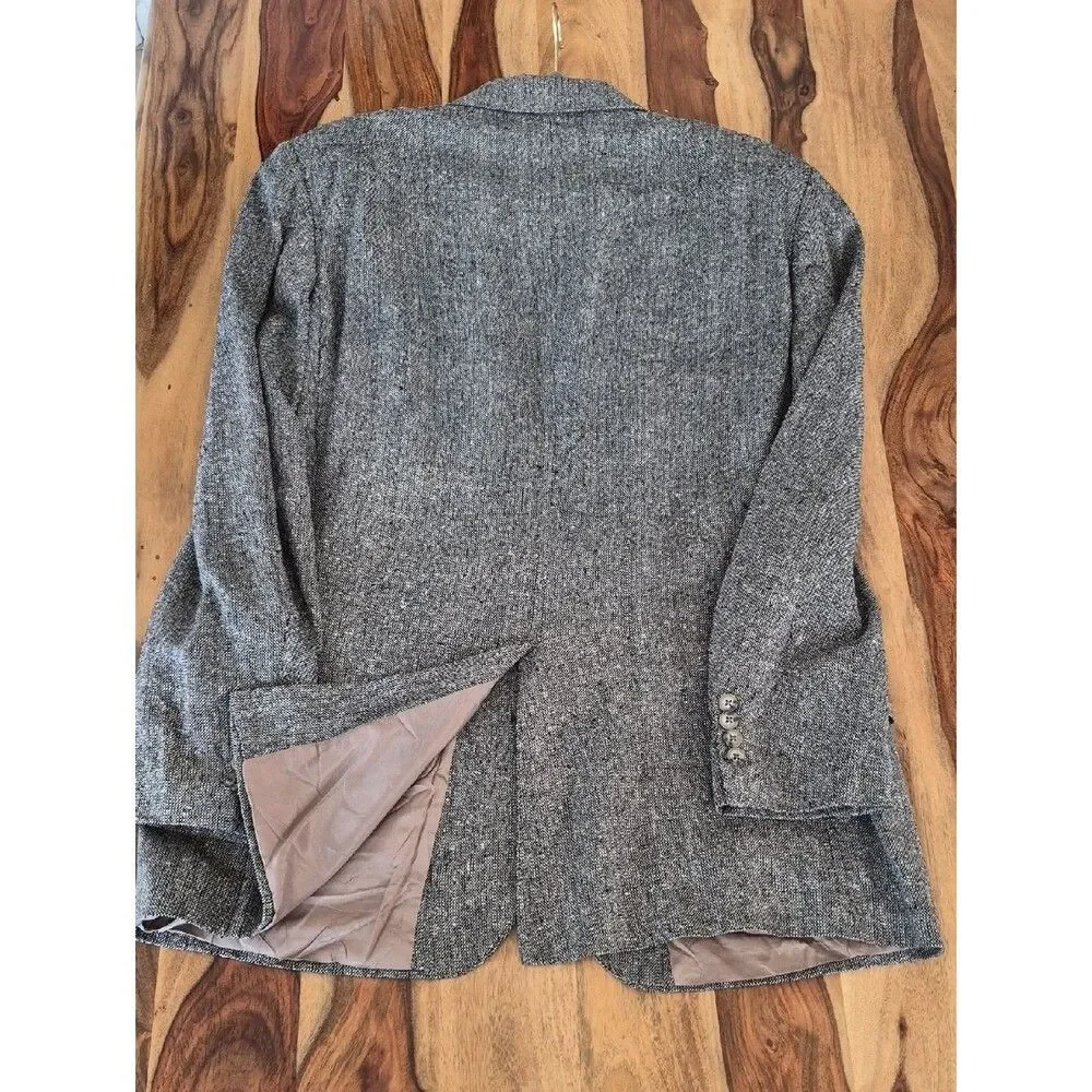 Robert Stock Vintage Wool Textured Blazer 43 Long